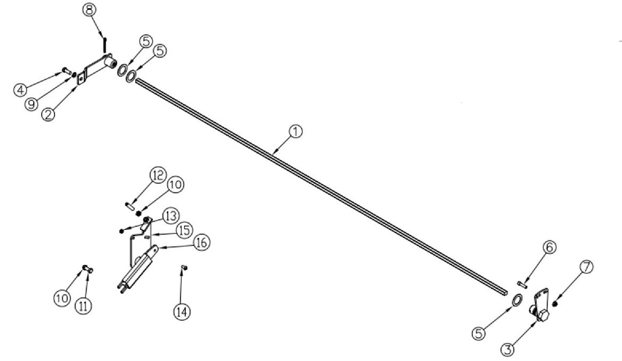 Tommy Gate Torsion Spring Assist Kit, 5/8" Square for 89 Model Textile Gate THE Liftgate Parts